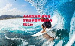 大众娱乐彩票-西甲主客积分榜西甲最新积分榜2020